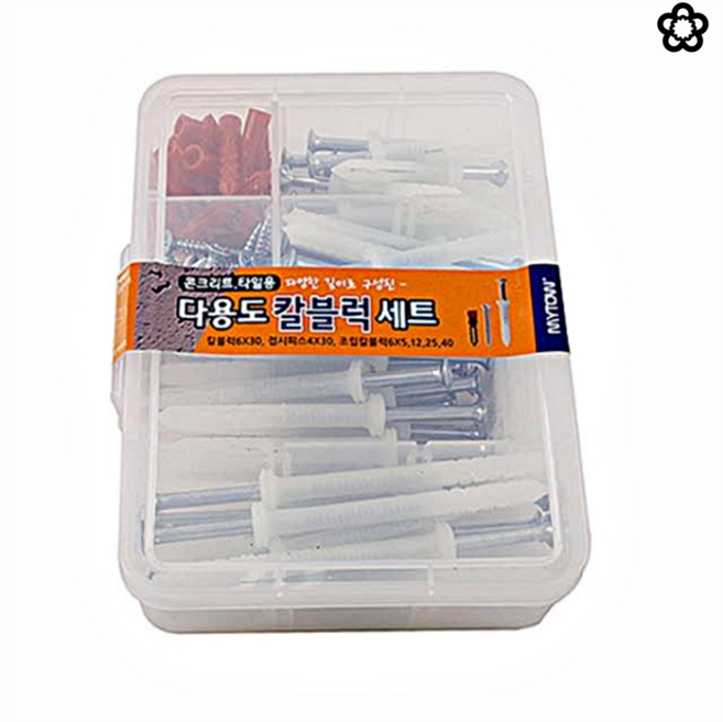 타일 칼블럭 세트 욕실 칼블럭 콘크리트용 나사 시멘트 피스 앙카