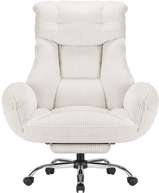 벤트론스 침대형 리클라이너 사무용 컴퓨터 의자, 코듀로이_베이지