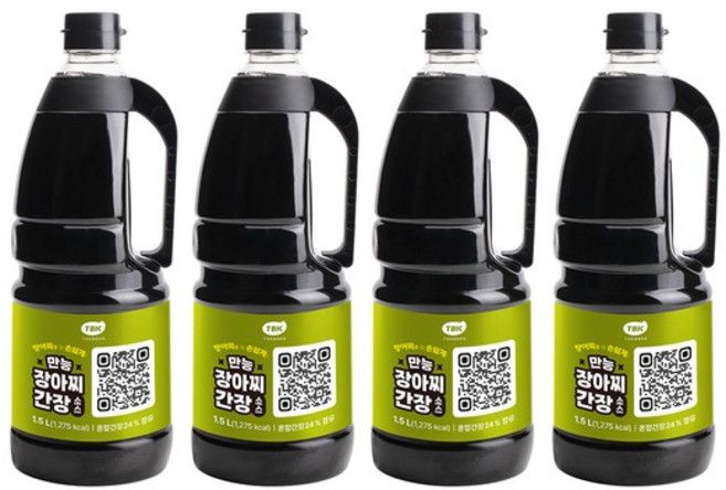 만능장아찌간장소스, 1.5L, 4개