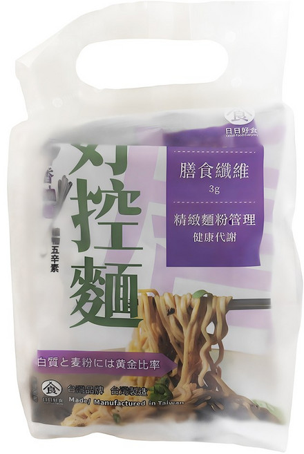 Good Food Everyday 日日好食 好控拌麵 台式醬香油蔥 100g, 3包