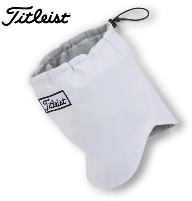 타이틀리스트 퍼포먼스 골프 넥워머 겨울 목토시 머플러, 화이트, 1개