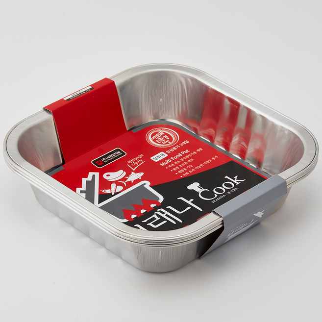 브래나쿡 캠핑 직화 냄비 일회용 전골 라면 그라탕 알루미늄, SKA-1500, 1개