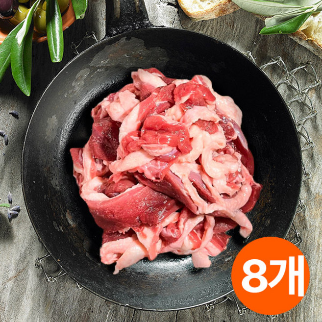 [냉장] 오구푸드 오리고기 생오리 슬라이스 로스 무항생제 인증, 500g, 8개