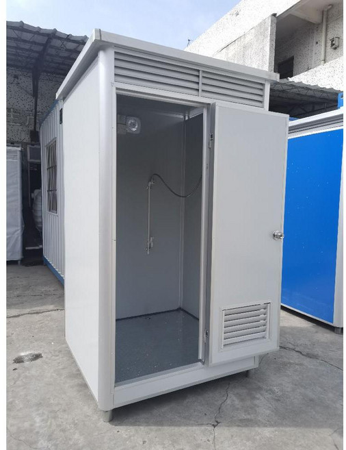 이동식 간이 샤워실 부스 탈의실 야외 수영장 공사장, 1.28x1.28x2.3m 샤워실, 3박스
