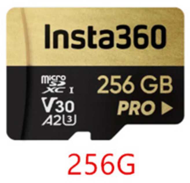 인스타360 SD 메모리 카드 인스타 360 X5 X4 X3 X2 Ace Pro One RS Sphere 64GB 128GB V30 익스트림 A1 고속 액세서리, 02 256G_01 1 Pcs, 1개