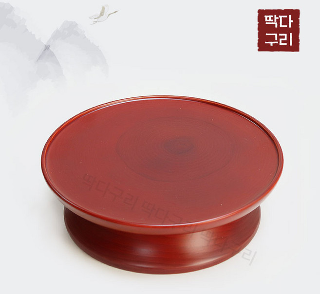 딱다구리 물푸레나무 원목제기 접시, 1호 특대접시, 1개