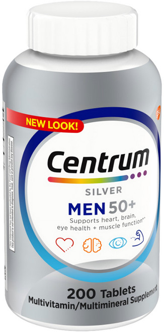 센트룸 실버 맨 50+ 멀티비타민, 200정, 1개