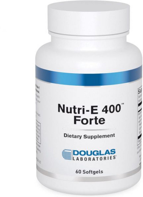 모발 더글러스 래버러토리스 뉴트리 E400 포르테 | 산소 공급 비타민 E 60캡슐, 60정, 1개