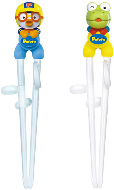 뽀로로 에디슨 젓가락 1단계 2개세트 (뽀로로+크롱), 상세페이지 참조, 1개