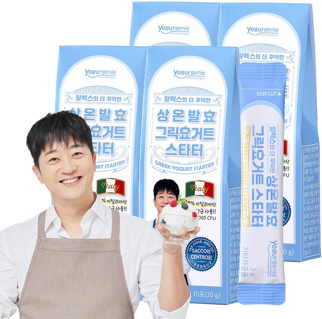 메이준뉴트리 알렉스 상온발효 그릭요거트 스타터, 30g, 4개