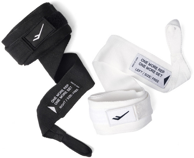 프로스펙스 패브릭 헬스 손목 보호대 붕대형 좌우세트, 1세트, White