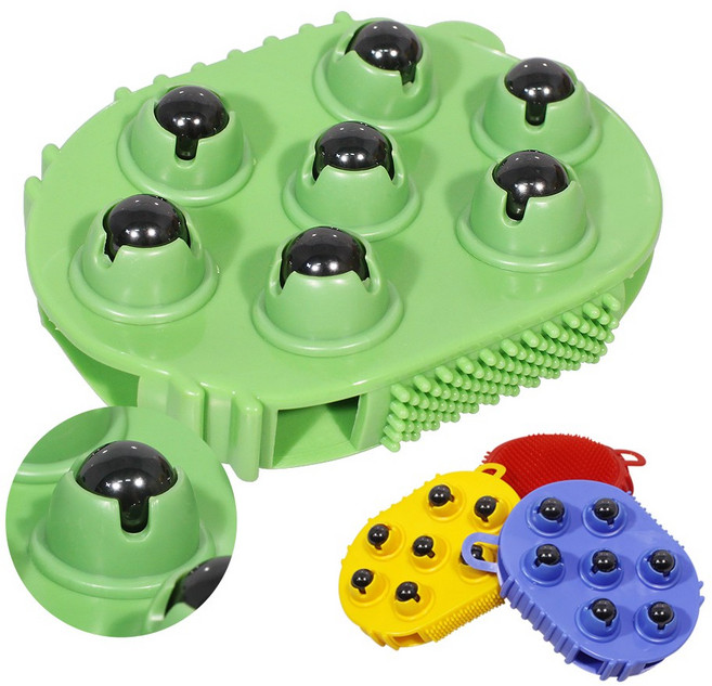 YS 실리콘 자석볼 지압 마사지기 지압장갑 마사지장갑, 자석볼지압마사지기:그린, 1개