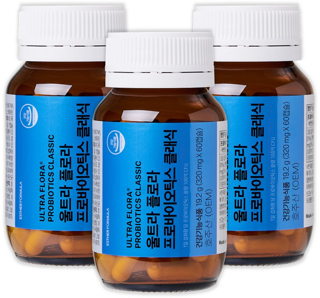 에스더포뮬러 여에스더 유산균 클래식 울트라플로라프로바이오틱스 클래식 3병, 3개, 60정