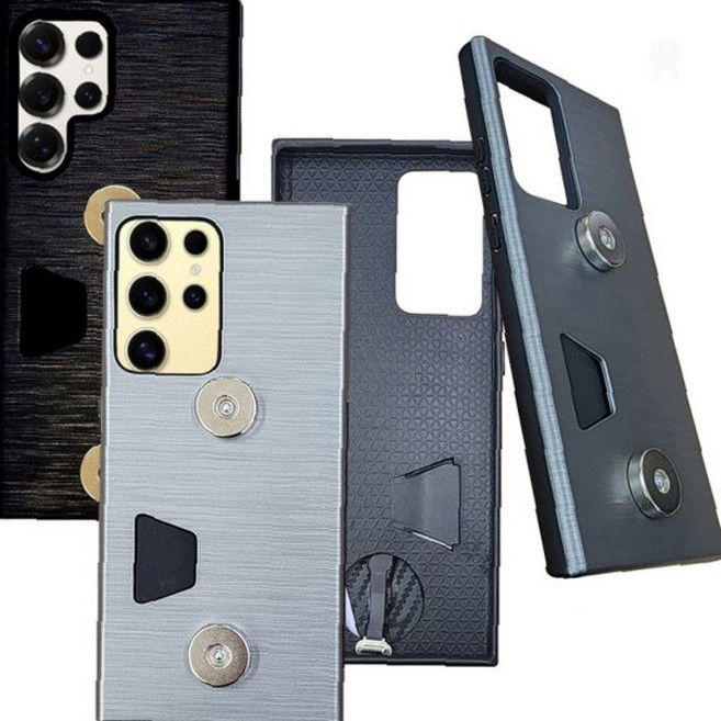 업무용 범퍼 보호 강화 오토바이 자석부착 배달용 핸드폰 내구성 케이스 충전일체형, 상세페이지 참조, 갤럭시 노트10 플러스 (N976)_블랙