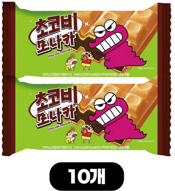 서주 샌드 아이스크림 초코비 모나카, 10개, 140ml