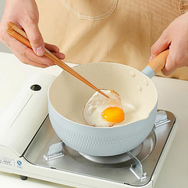 나리히라 IH 인덕션 논스틱 해머톤 컬러 소스팬 편수냄비 18cm 2color, 블루, 1개