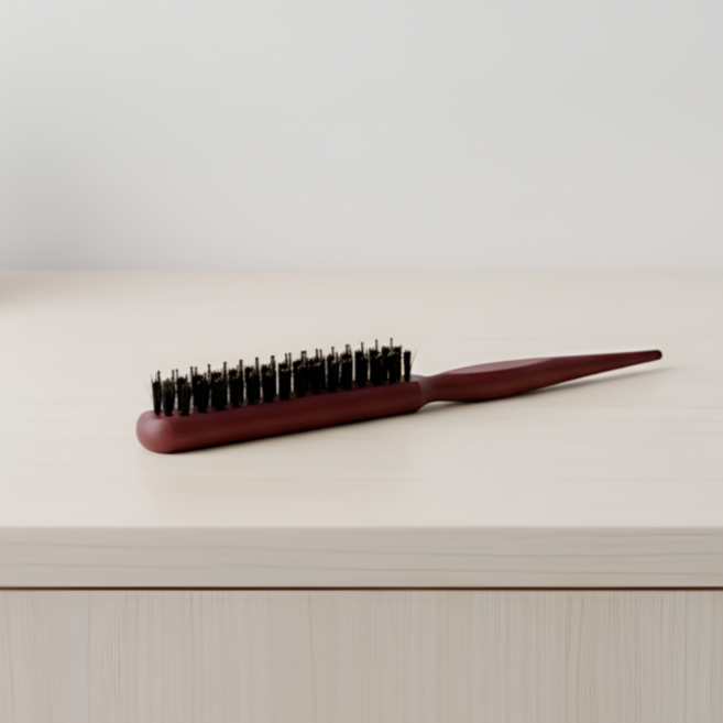 RIELI 돈모브러쉬 슬릭번 백콤 볼륨 업스타일 스무딩, 1개, 브라운