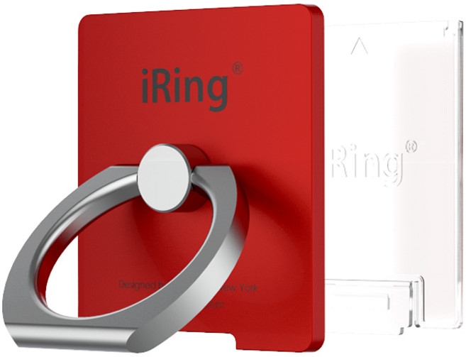 억스 아이링 링크2 무선충전 가능 스마트링 휴대폰 거치대, iRing Link2 - 메탈릭레드, 1개