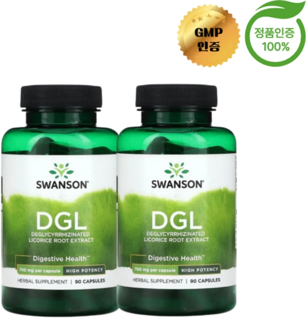 스완슨 DGL 감초 뿌리 추출물 700mg, 2팩, 90정 - 쿠팡