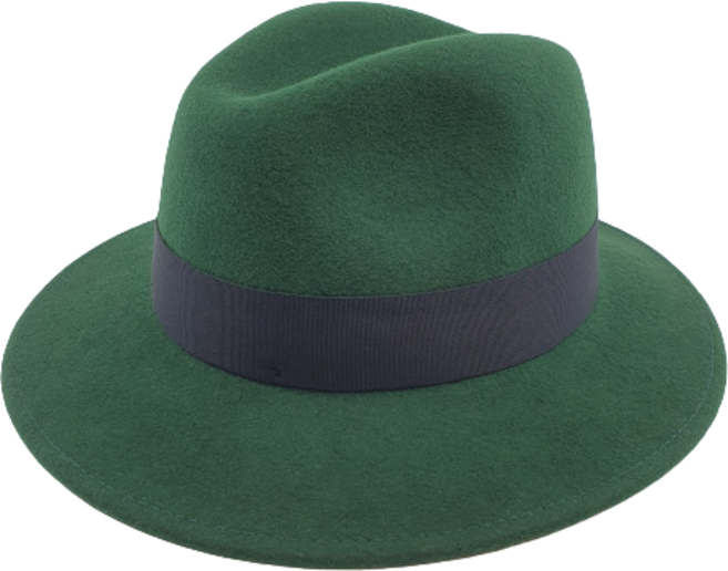 비갈리 비앙카 그린 울 펠트 고급 모자 겨울 캠핑 페도라 중절모 아빠 엄마 선물