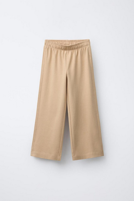 자라 키즈 ZARA KIDS 와이드 LEG HEAVY WEIGHT 기본 팬츠 - 미디움 카멜323641