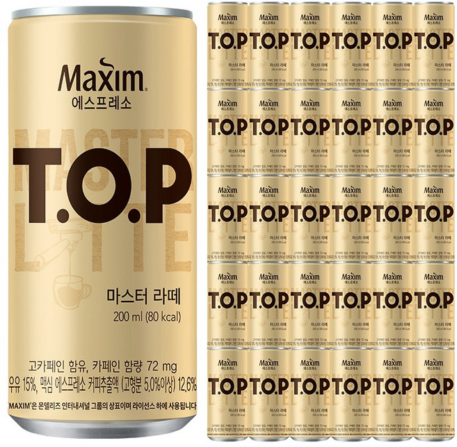 동서식품 맥심 티오피 마스터라떼 200ml 30개입, 30개