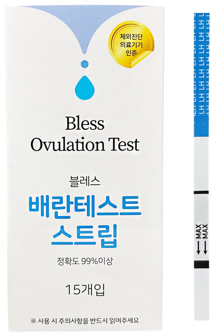 국내기술 국내제조 배란테스트기 블레스(BLESS), 1개, 15개입