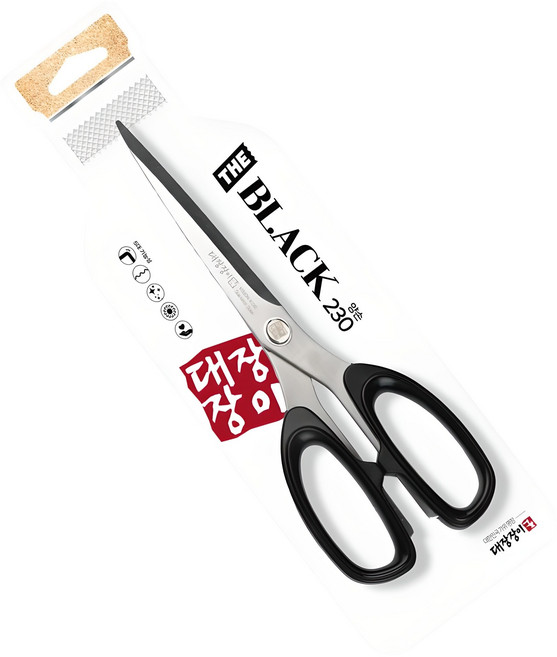 대장장이 더블랙 230양손 주방가위, 혼합 색상, 1개