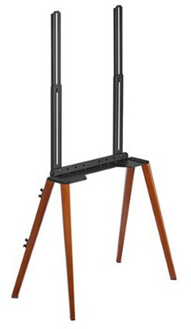 엘디엘마운트 벽면 밀착 이젤형 TV 거치대 49-75 티비 스탠드 블랙, APL FS44B, 1개