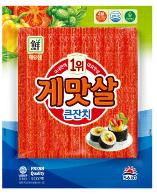 사조대림 게맛살 큰잔치 216g, 1개