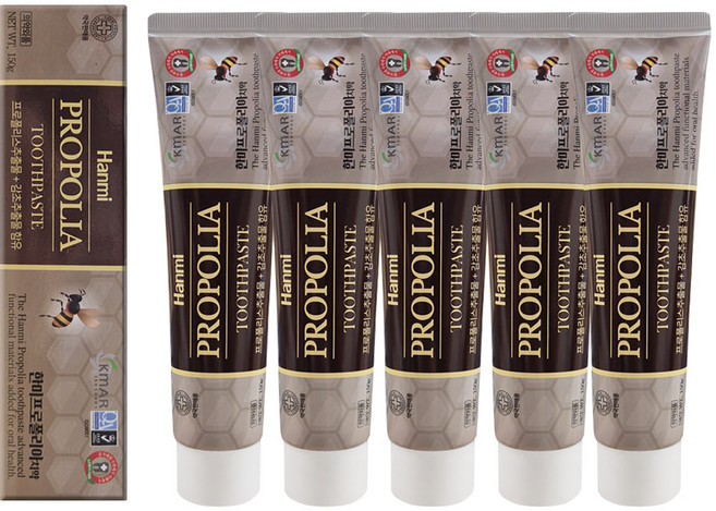 프로폴리아치약150gx5개/프로폴리스추출물함유