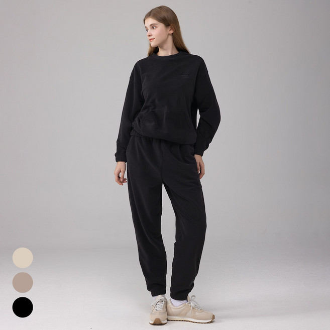 에버라스트 여성 플리스 트레이닝 세트 운동복 져지