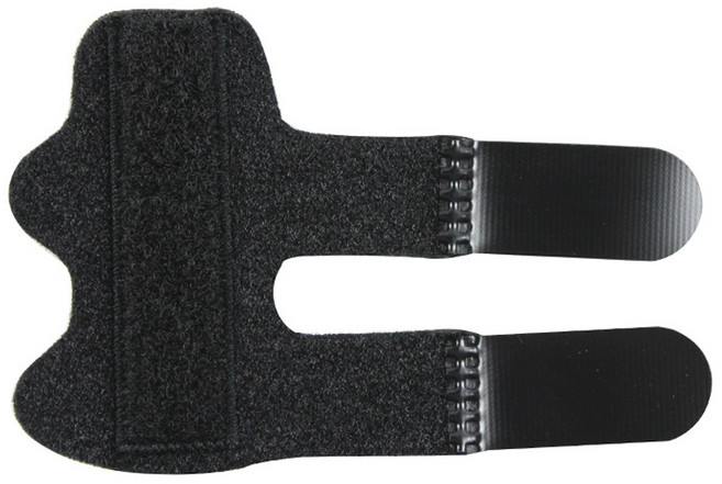 鋼板護指套 - 運動防護手指支撐護具 透氣舒適 靈活耐用, 黑色, 1個