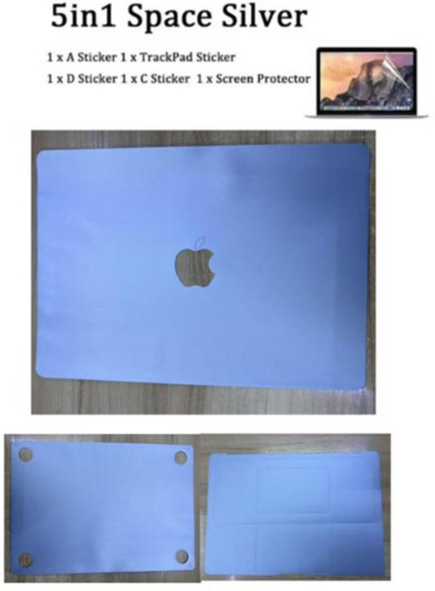 2025 MacBook air 15.3 15 A3241 M4 13 A3240 A2681 커버 보호 필름 스카이 블루 용 새 노트북 전신 스킨 데칼 스티커, [03] Air 13.6 A2681 A3113, [01] 5 in 1 sky blue