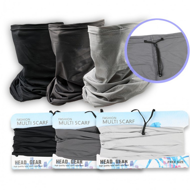 고급 여름 쿨 신형 아이스 조임끈 귀걸이 2종 넥워머, 1개, 상세페이지 참조