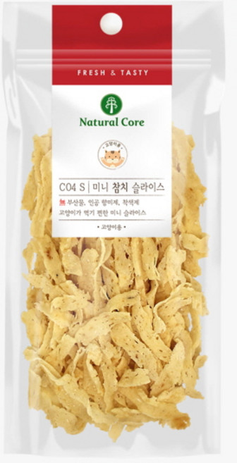 네츄럴코어 미니 참치 슬라이스 40g 고양이간식, 1개, 고양이 미니 참치슬라이스