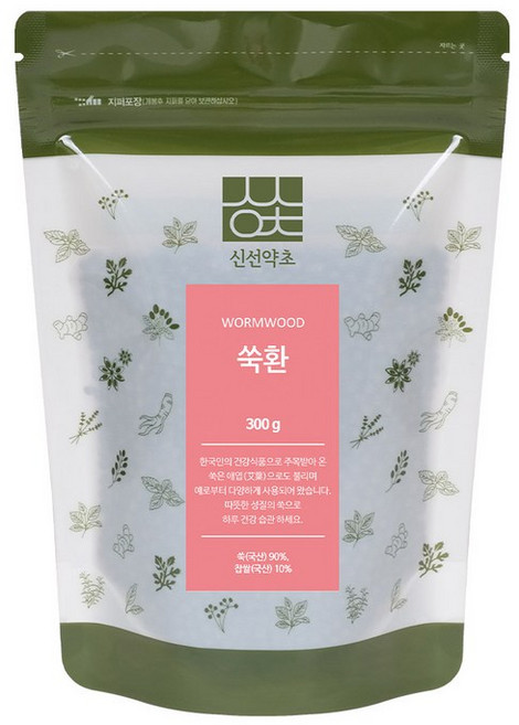 신선약초 국산 약쑥환 300g 강화쑥 애엽 사제발쑥, 1개