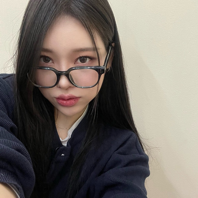 하리몽드 남녀공용 투포인트 가벼운 얇은 사각 스퀘어 슬림 뿔테 안경