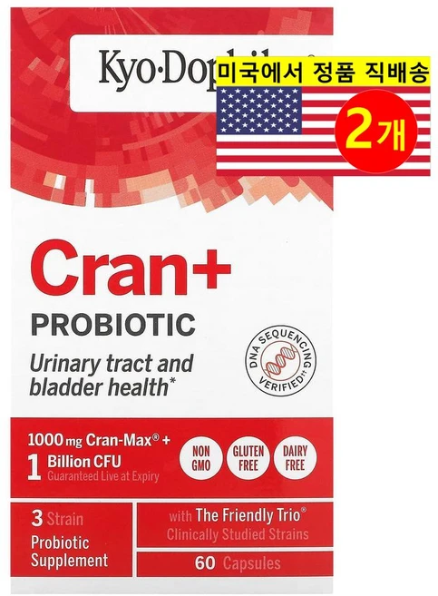 Kyolic 쿄릭 크랜베리 프로바이오틱 Probiotic, 2개, 60정 - 쿠팡