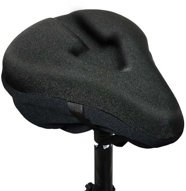 모락 바이른 자전거 쿠션 무통증 안장 커버 SC2, 1개, 블랙