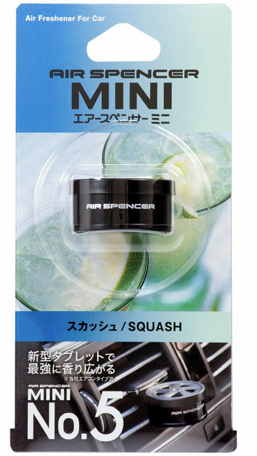 정식수입 영광사 에어스펜서 Air Spencer MINI 고급 차량용 송풍구 방향제, 5.Mini 스쿼시( SQUASH), 1개