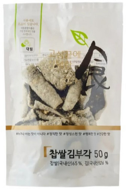 대림종합식품 전통 찹쌀 김부각, 10개, 50g