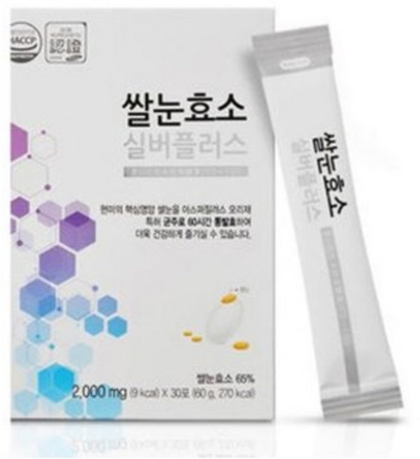 발효 쌀눈효소 2gx30포 실버플러스 [사은품 증정], 30포x2g 1개