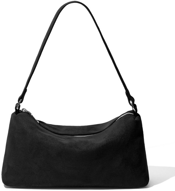 스웨이드 가벼운 호보백 오브 여성 세무 숄더백