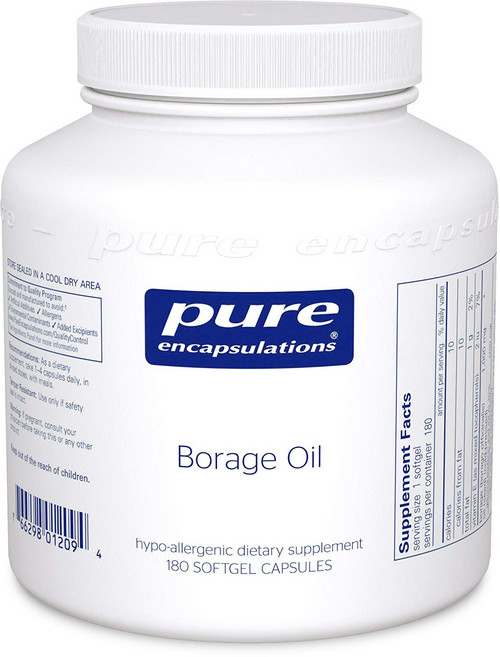 Pure Encapsulations 琉璃苣油軟膠囊, 180顆, 1罐