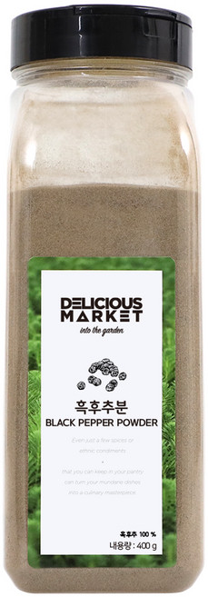 딜리셔스마켓 흑후추분 대형, 400g, 1개