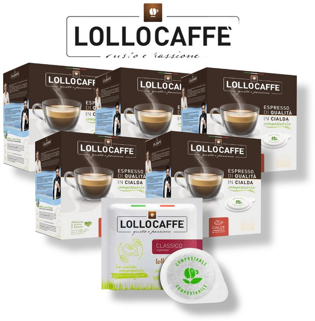 이탈리아 나폴리 장인 로스팅 [롤로 LOLOCAFFE ] PODS - Classico Espresso 50EA 클라시코 파드 진한 에스프레소 커피 고급 원두커피 미디엄 다크로스트, 5개, 50개입, 7.5g