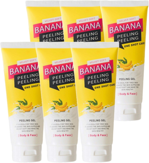 바나나 필링필링젤 6종 12종 옵션 구성 순한 데일리 필링 부드러운 각질 케어 꽃가루세정 미세먼지 딥클렌징, 6개, 200ml