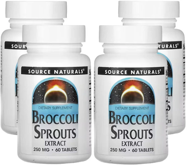 소스네츄럴스 브로콜리 새싹 추출물 125mg 60 정 - 쿠팡