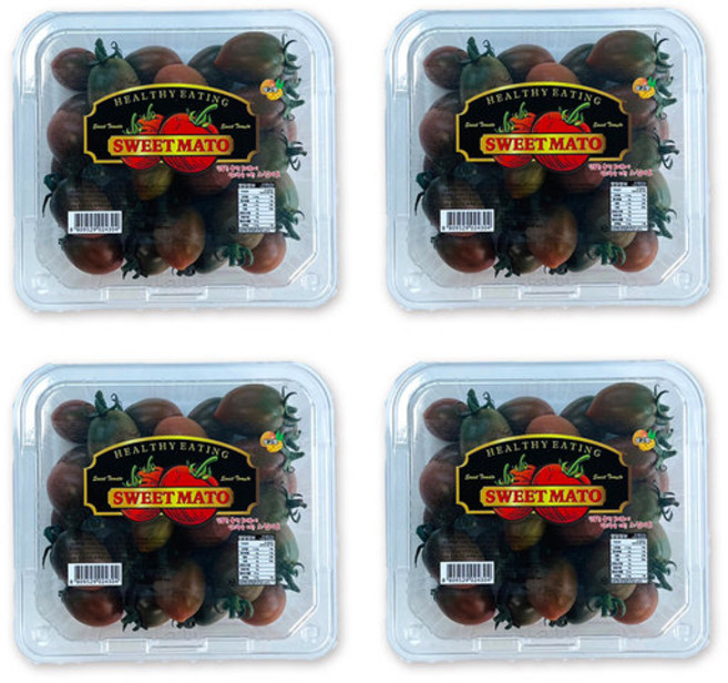 스테비아대추방울토마토 망고향 블랙 스윗마토, 500g, 4박스
